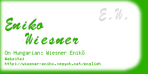 eniko wiesner business card